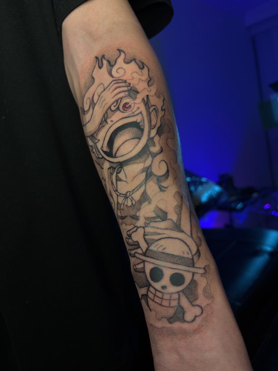 Tatuaje Anime: Luffy Gear 5