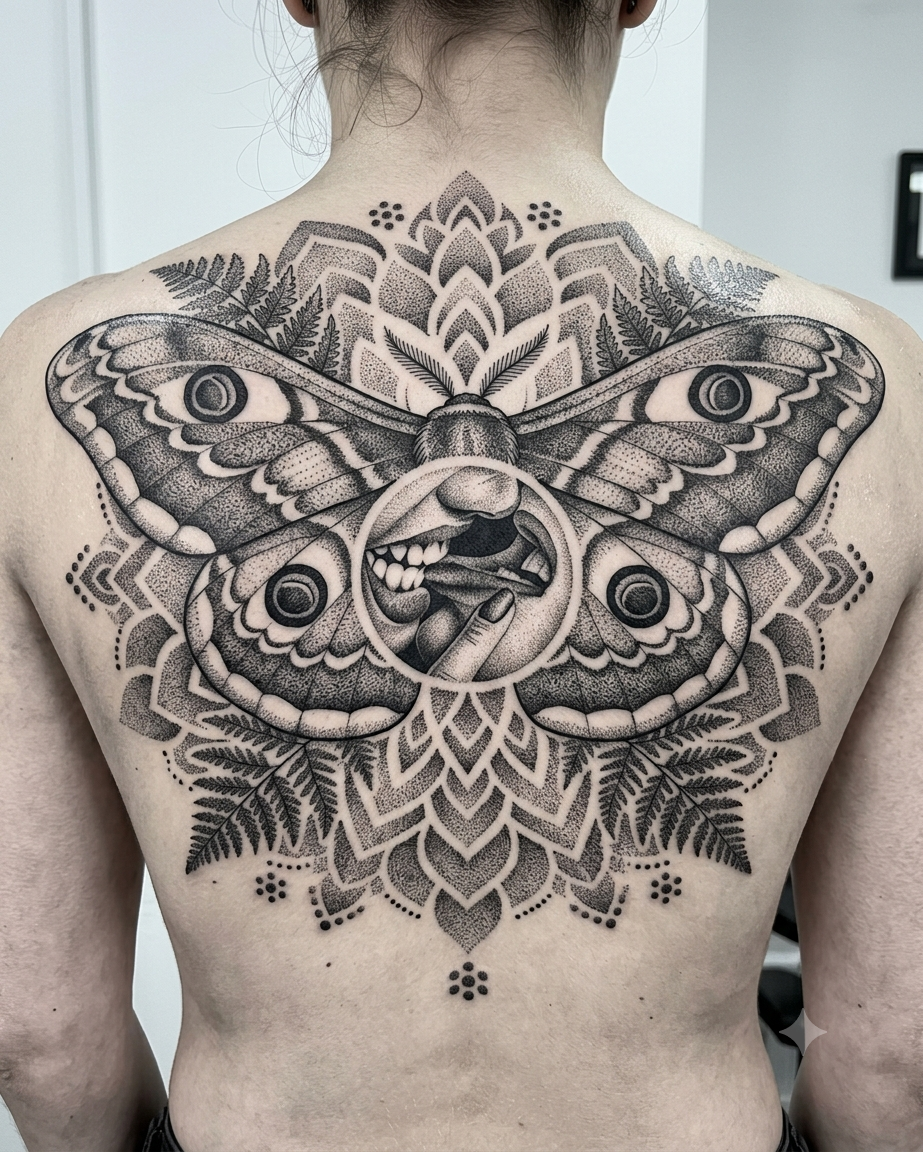 Dotwork — Espalda completa